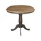 International Concepts Round 36 in Rd top ped table, 12 in leaf, 35.3 inh, counter Ht, Hickory/Washed Coal, 36 W, 48 L, Wood K45-36RXT-6B - alternate 7